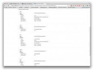 (Fig 8-1) Extracting microdata using Google Rich Snippets tool